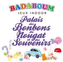 Logo Palais des Bonbons du Nougat et des Souvenirs + Badaboum